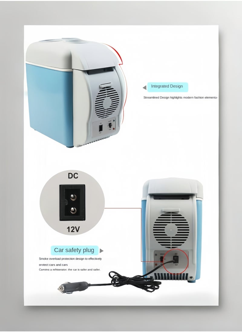 Generic Z-Style 7.5L Dual-use Car Mini Fridge Cold and Warmer Portable Mini Electronic Car Refrigerator  - Image 2