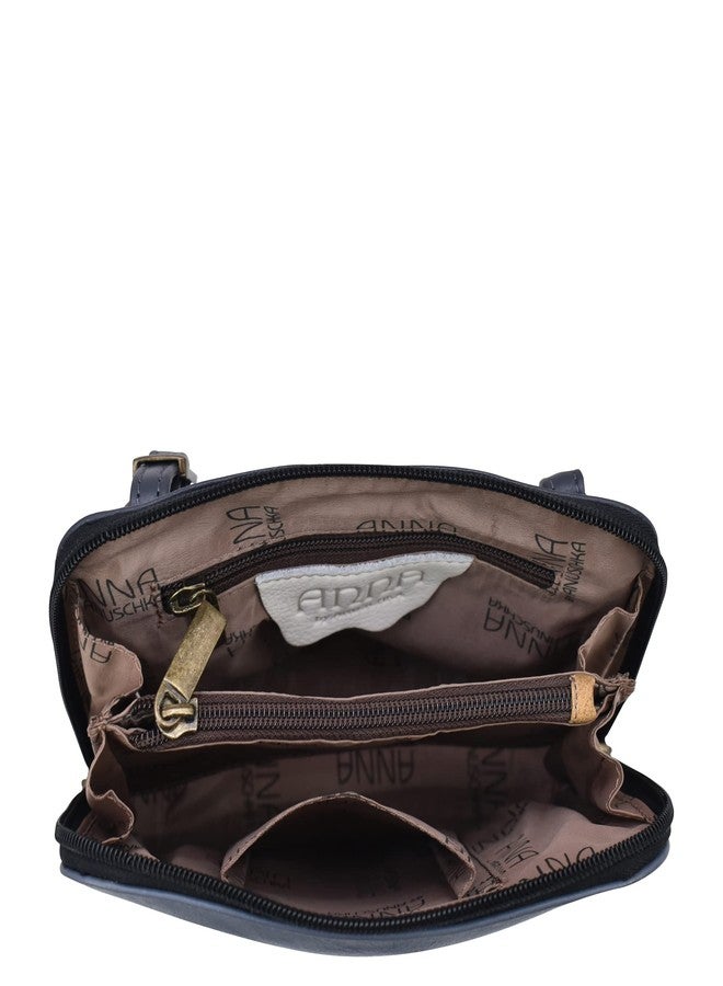 Anna By Anuschka Womens Small Zip Around Crossbody, Royal Tiger - Image 5
