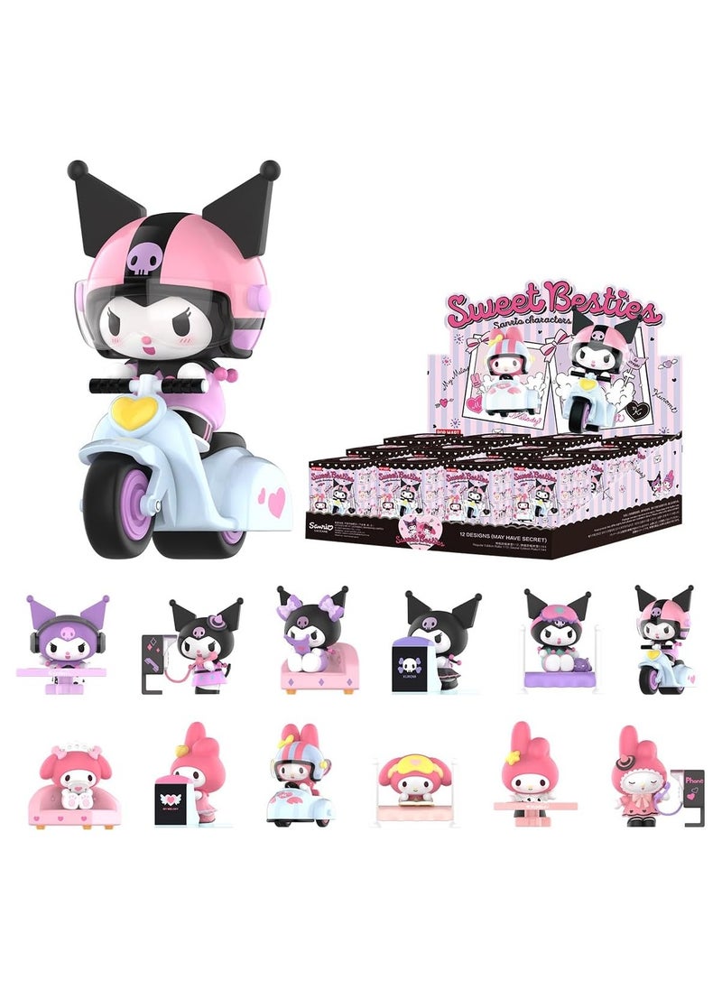 POP MART Sanrio characters Sweet Besties Series Figures Collectible Character Series Single Set(1Boxes) 2.5inches Articulated Character Premium Design gifts for women Fan-Favorite blind box  - Image 1