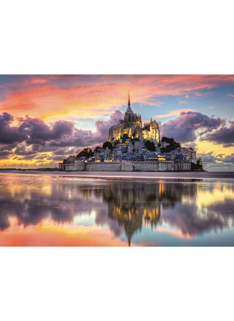 Clementoni - Puzzle Mont-saint-michel 1000 Piece 69x50 Cm - For Age 14 Years Old Multicolor - Image 1
