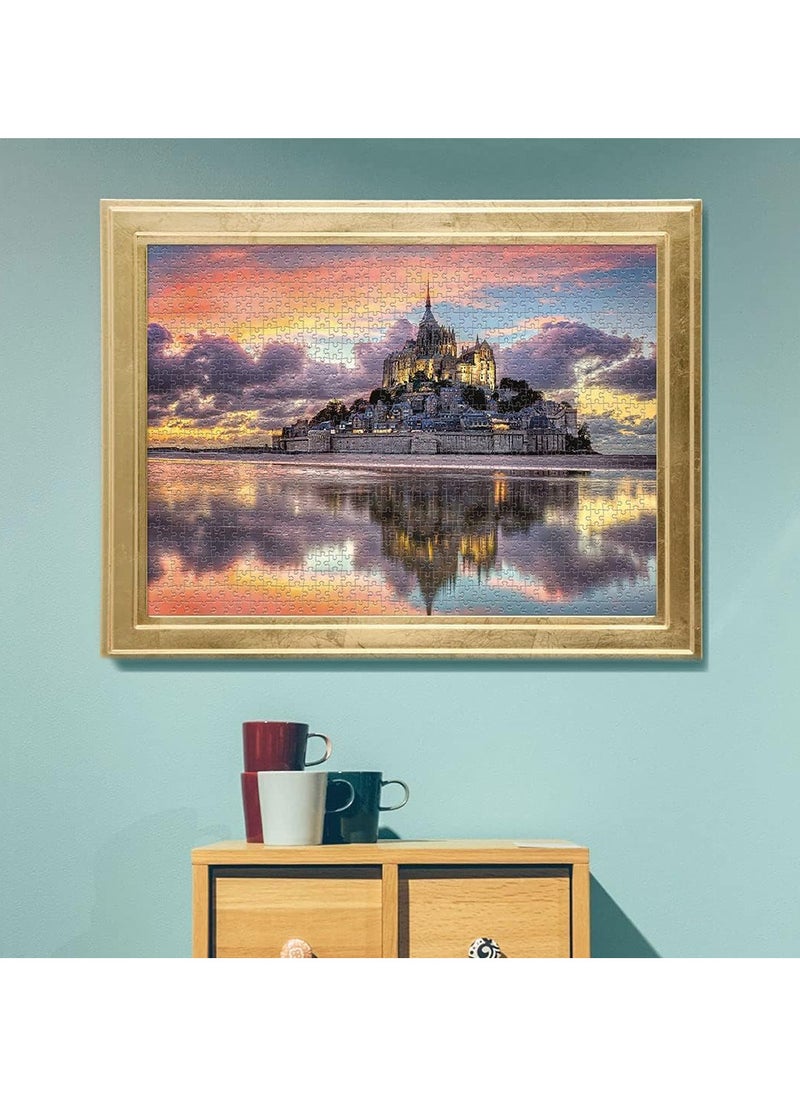 Clementoni - Puzzle Mont-saint-michel 1000 Piece 69x50 Cm - For Age 14 Years Old Multicolor - Image 1