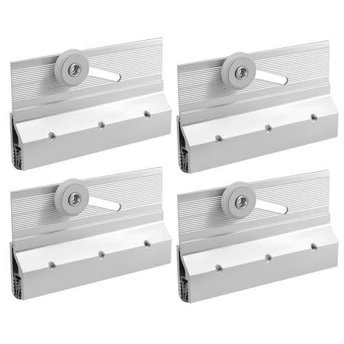 Ptazucv 4Pack M 6053 Shower Door AccessoriesDoor Top Bracket Roller Assembly34 in Round Plastic WheelPremium Shower Door Hardware for Fixing AdjustingExtruded Aluminum Chrome Finish - Image 1