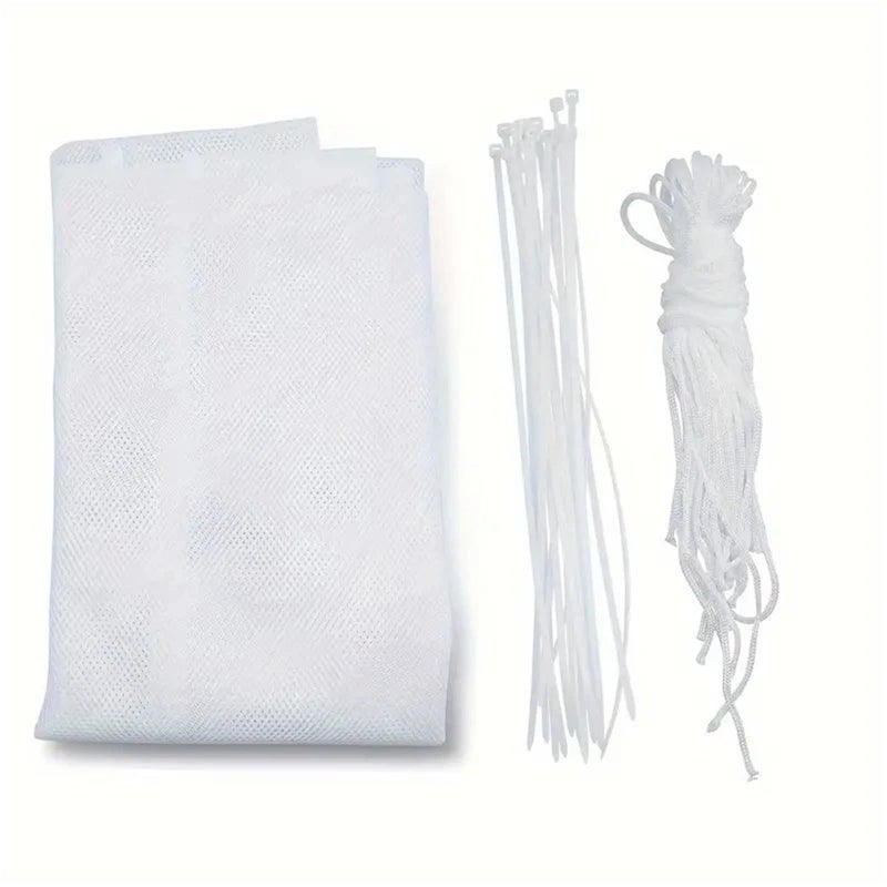 White Fine Mesh Safety Net For Stairs Balcony 78cmX450cm - Image 2