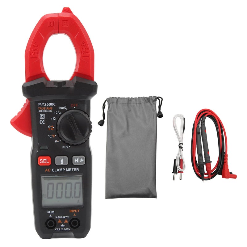 Digital Clamp Meter MY 2600C AC DC Voltage Tester with NCV for Household Electrical Testing - Image 2