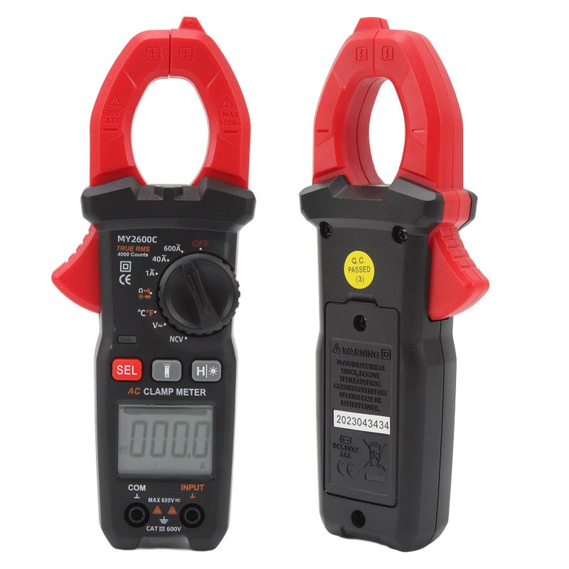 Digital Clamp Meter MY 2600C AC DC Voltage Tester with NCV for Household Electrical Testing - Image 3