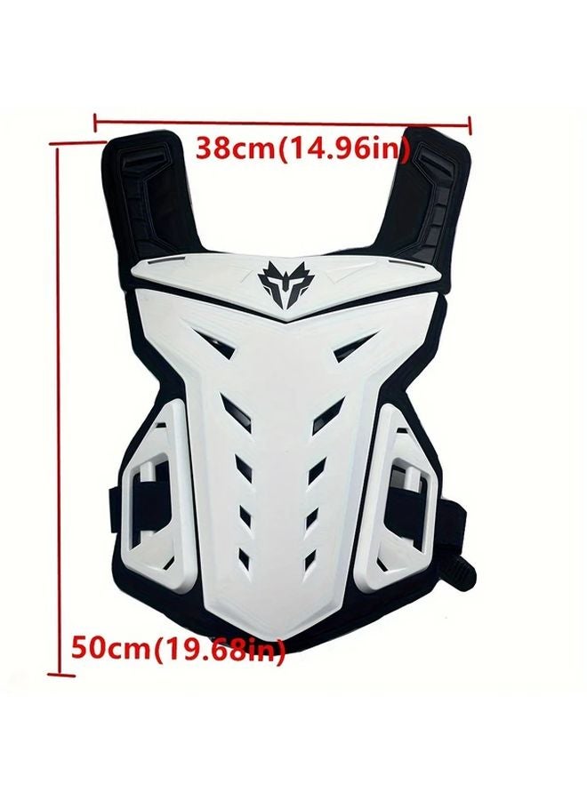Black Motocross Body Armor Vest Adjustable Straps Ventilation Lightweight Racer Style - Image 3