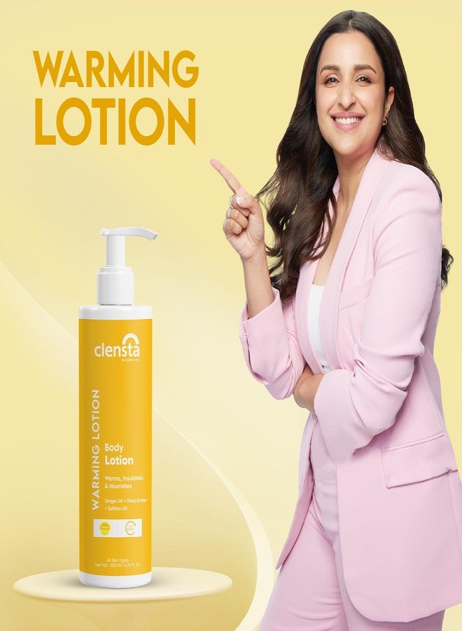 Clensta WARMING Body Lotion 200ml for All Skin Types Winter Women Men Warms, Insulates & Hydrates Skin Enriched with Ginger Oil, Shea Butter & Active Peptides - Image 2