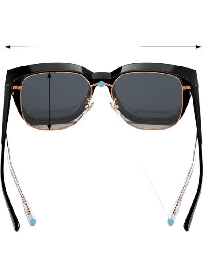 PARZIN [Can Be Used With Prescription Lenses] Polarized Sunglasses, Fan Chengcheng'S Style Prescription Lens Driving Sunglasses 12116 - Image 3
