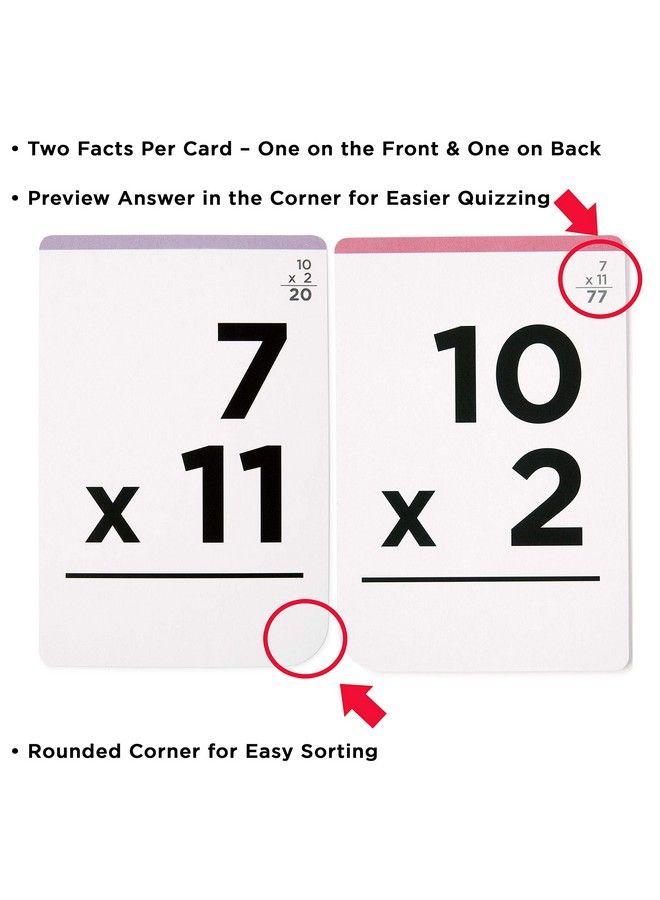 Think Tank Scholar Math Flash Cards (600 Facts Box Set) Addition Subtraction Multiplication Division 10 Games Toddlers 24 Kids Ages 48 In Kindergarten 1St 2Nd 3Rd 4Th 5Th 6Th Grade  - Image 5
