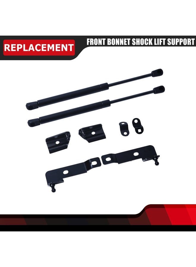 FEXON Pair of Front Bonnet Hood Shock Rod Kit Gas Charged Shock Dampers Spring Struts Bar Compatible with Nissan Navara Frontier D40 Pathfinder Xterra 2004-2018 - Image 3