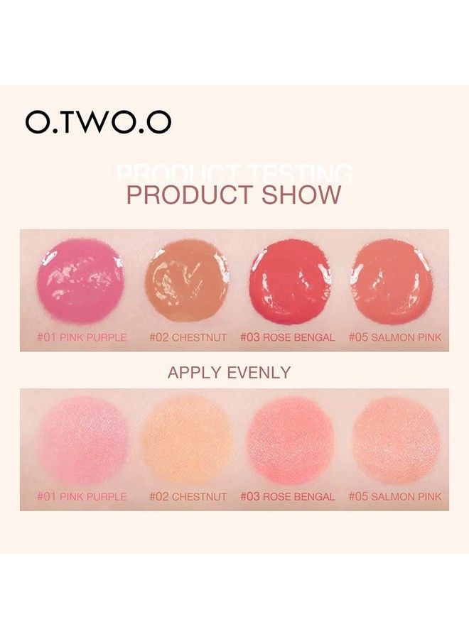 COSLUXE أحمر خدود سائل مخملي من O Two O - أحمر خدود للوجه يدوم طويلاً - 15 جرام (03Rose Bengal) - Image 4