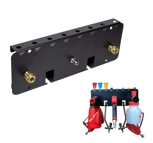 Maxshine Universal Foam Cannon Holder 2 Cannons Blank Compatible with 14 Quick Connect WallMounted Organizer for Garage Mobile Detailing Holds Foam Cannons Accessories Metal Rack - Image 1