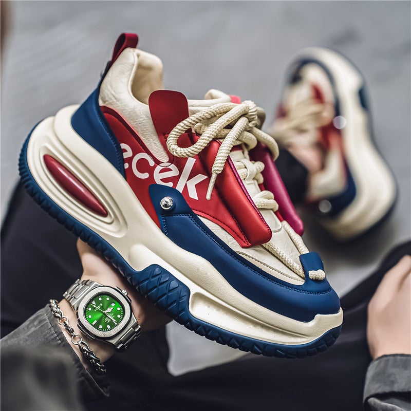 Men's Waterproof Dad Shoes Sports Walking Sneakers - Image 3