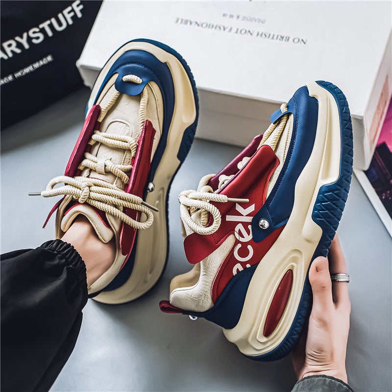 Men's Waterproof Dad Shoes Sports Walking Sneakers - Image 1