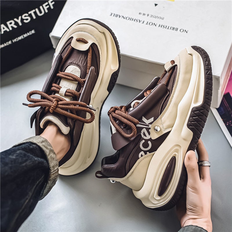 Men's Waterproof Dad Shoes Sports Walking Sneakers - Image 2