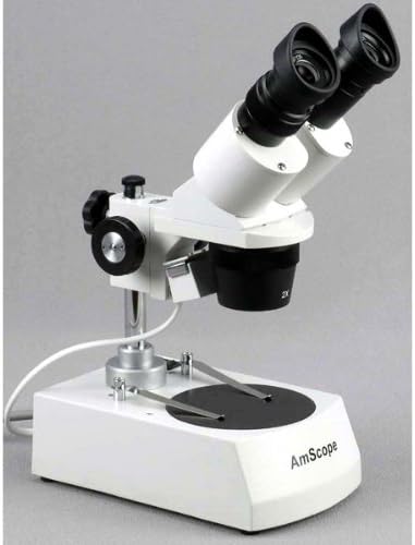 AmScope AmScope PP95 Reversible Black and White Stage Plate for Stereo Microscopes 334 Diameter  - Image 2