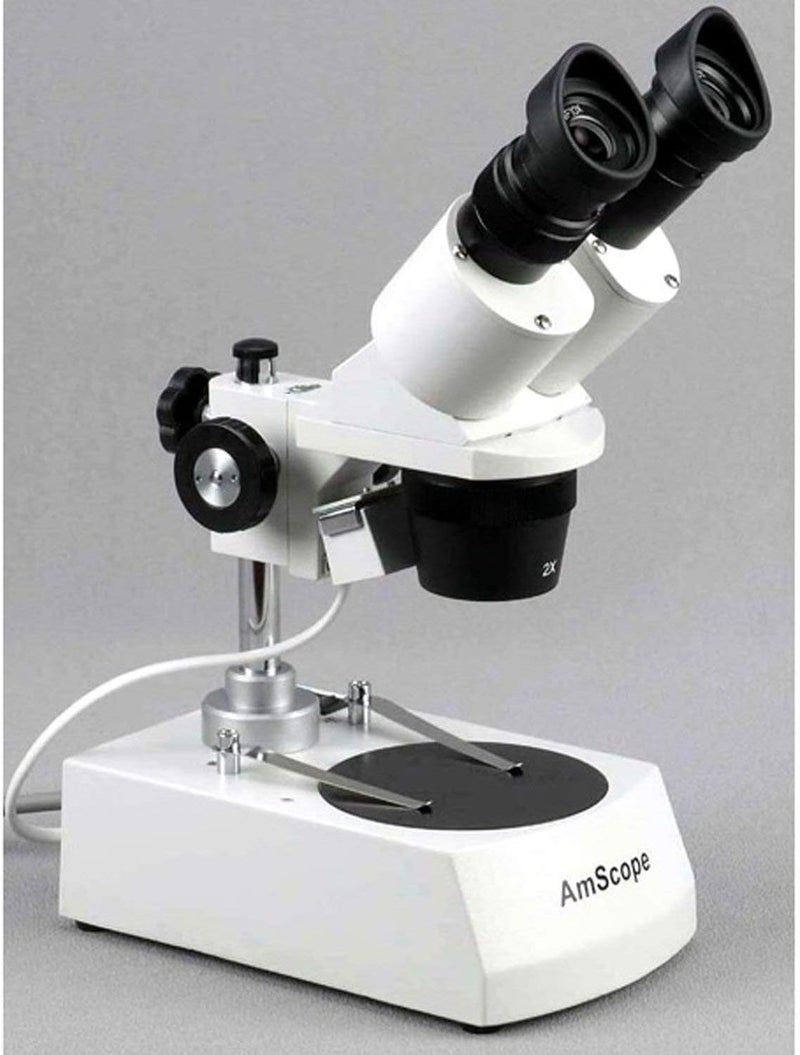 AmScope AmScope PP95 Reversible Black and White Stage Plate for Stereo Microscopes 334 Diameter  - Image 5