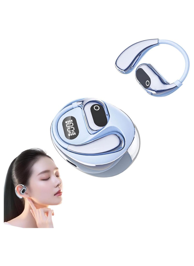 lekikpo Open Ear Headphones Wireless Bluetooth Translation Wireless Bluetooth Earphones, Ai Headphones Language Translation1Translation Headphones, Headphones, Translation Wireless Bluetooth Earphones (Blue)  - Image 1