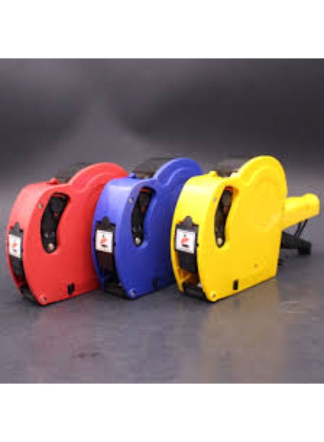 8 Digits Price tag Gun with 5000 Sticker Labels and 2 Ink Refill, Pricing Gun Kit for Office, Retail Shop, Grocery Store (A/Yellow) - Image 1