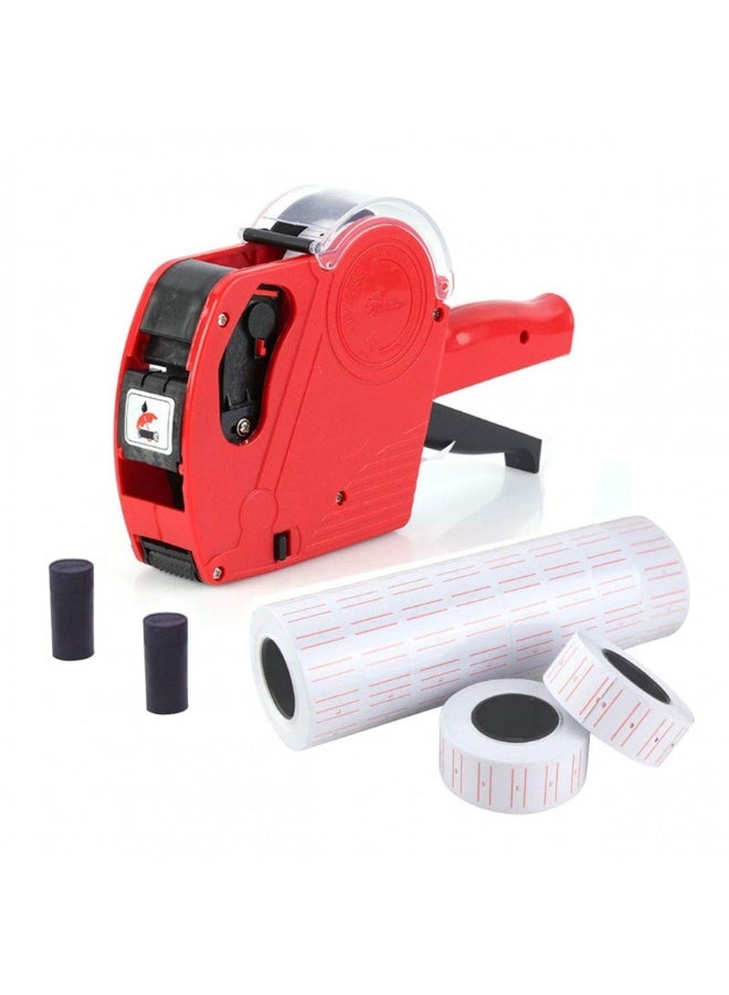 8 Digits Price tag Gun with 5000 Sticker Labels and 2 Ink Refill, Pricing Gun Kit for Office, Retail Shop, Grocery Store (A/Yellow) - Image 2