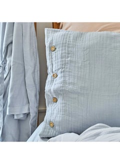 ebarza Karaca Home 4 Element Blue 100% Cotton Double Bedspread  - Image 3