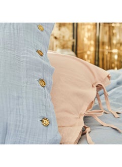 ebarza Karaca Home 4 Element Blue 100% Cotton Double Bedspread  - Image 2