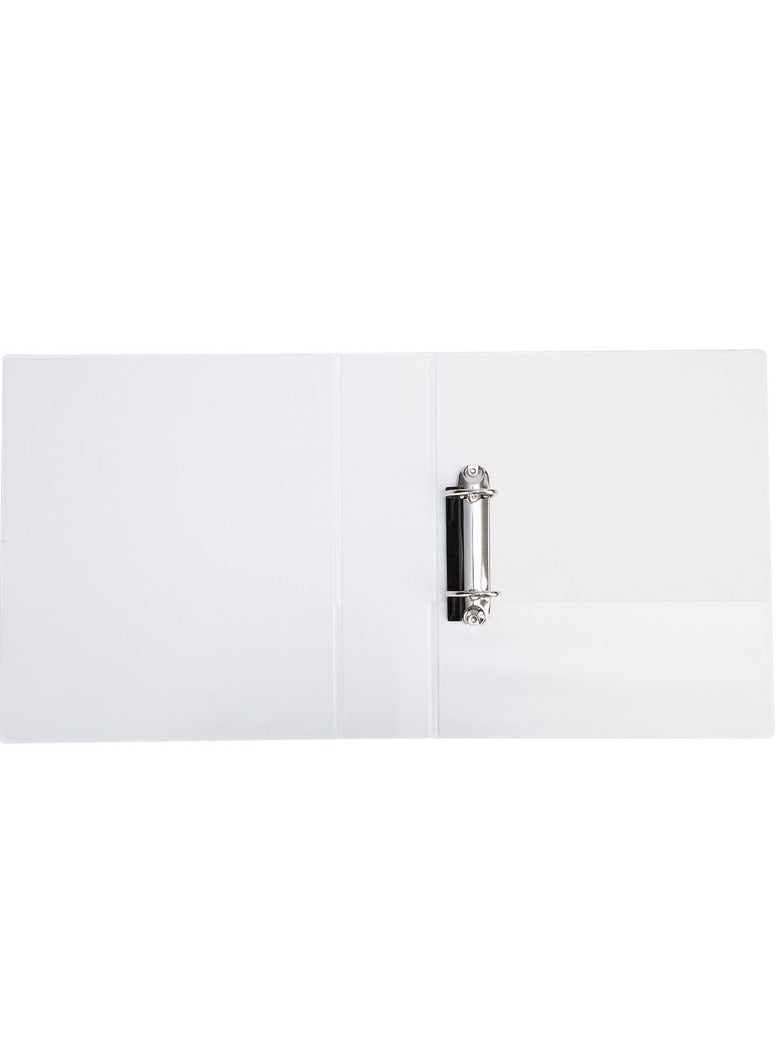 Deli E5616N CLASSIC A4 2-Inch 2D Ring Binder 270-Sheet Capacity – White PP & Cardboard for Office Filing & Document Organization – 1PC/Bag - Image 5