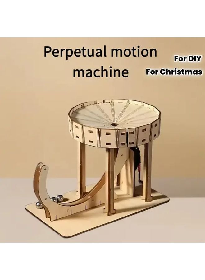 Perpetual Motion 3D Wooden Puzzle Model Kit Creative Gift For Home Office Decoration - Image 1