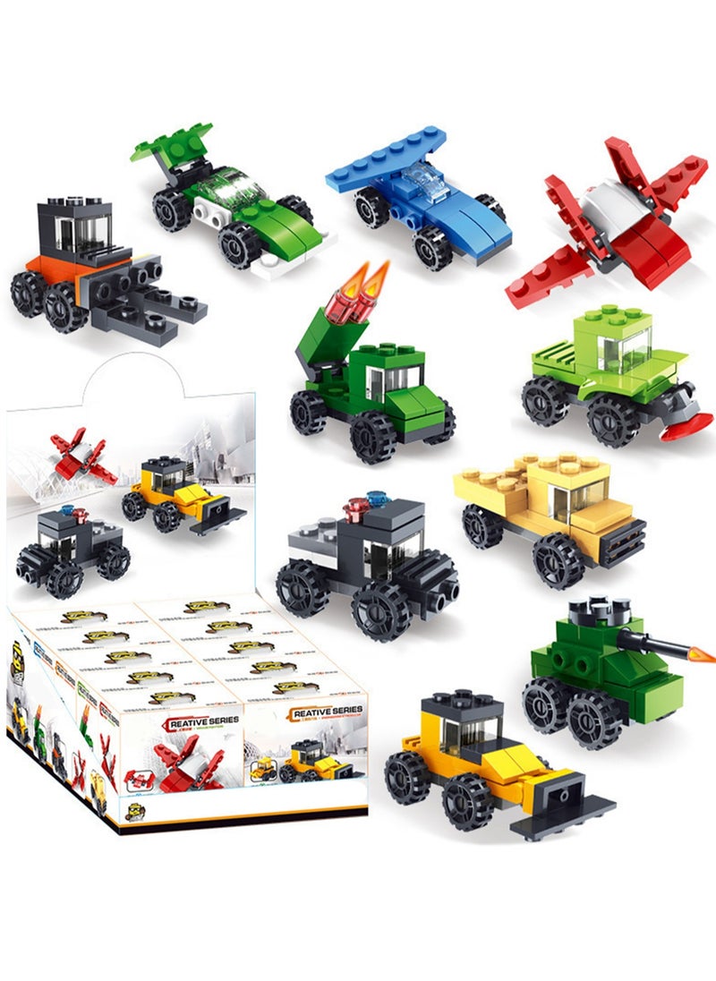 Children's Educational Small Particle Assembly Building Block Collection Set Toy(Tank Series 10 Small Boxes)  - Image 1