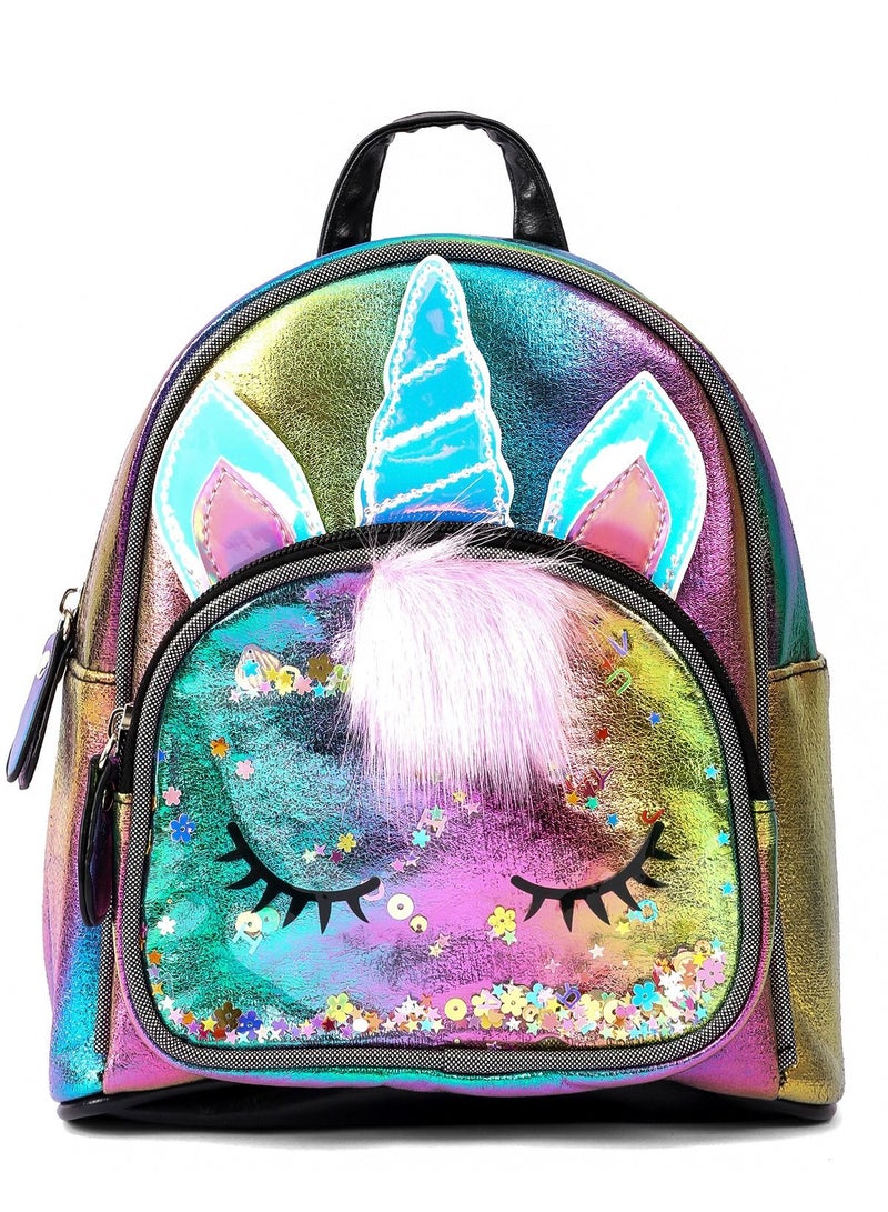 Eazy Kids Eazy Kids - Sequin School Backpack - Unicorn Multicolor  - Image 1