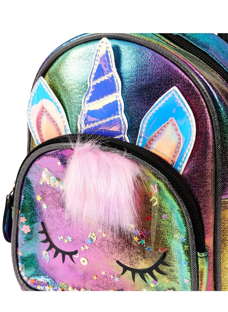 Eazy Kids Eazy Kids - Sequin School Backpack - Unicorn Multicolor  - Image 4