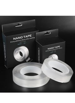 Generic 2 pieces of double-sided nano-transparent tape (1mm x 3cm x 3m; 1mm x 3cm x 5m) Clear  - Image 2