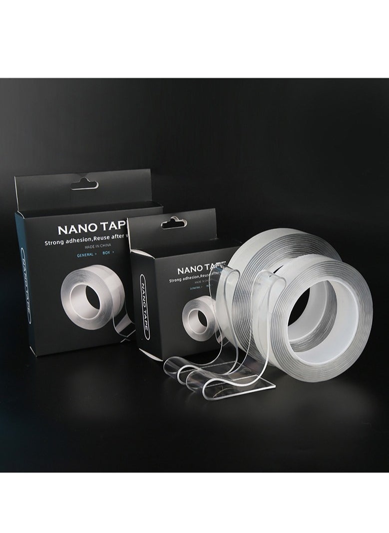 Generic - 2 pieces of double-sided nano-transparent tape (1mm x 3cm x 3m; 1mm x 3cm x 5m) Clear - Image 1