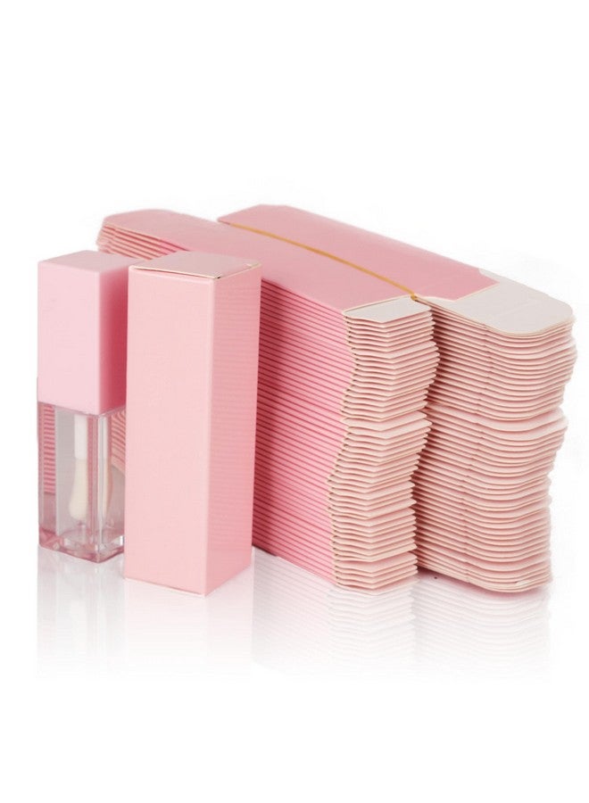 COSIDEA 25pcs 25 * 25 * 86mm Craft paper box for lip gloss 350gms lipstick packing box for lipgloss tubes(pink paper box 25pcs) (Pink) - Image 1