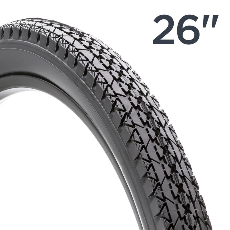 Schwinn Replacement Bike Tire, 26" x 2.125" Cruiser Bike Tire, Smooth Tread Pattern, Puncture Guard, Fits Internal Rim Widths 19mm-29mm, PSI Range 40 to 65 - Image 4