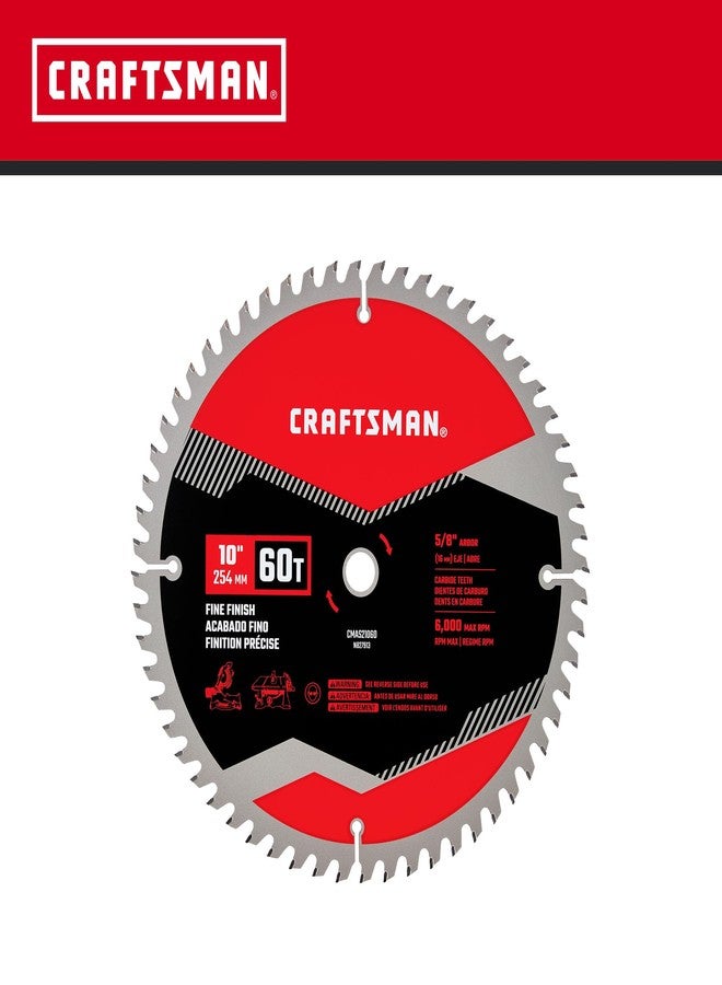 CRAFTSMAN 10 in Table Saw Blade 60 Tooth with 5/8 in Arbor (1 Pack) (CMAS21060) - Image 2