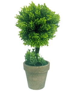 Tradeo Nearly Natural Artificial Bonsai Tree 30Cm Artificial Tree in Plastic Pot with Moss Grass Arrangement For Home Indoor Outdoor Decoration – Garden Plants – Office Plants Plastic Plants  - Image 1