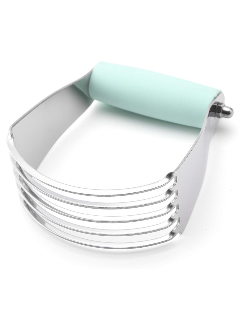 Spring Chef Spring Chef Dough Blender Top Professional Pastry Cutter Heavy Duty Baking Tool with Stainless Steel Blades Medium Size Mint 
