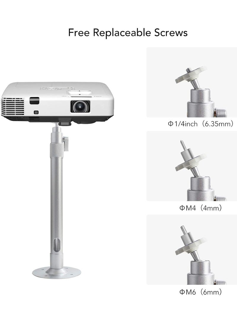 ELTRAZONE Universal Extending Projector Ceiling Mount Hanger – 360° Rotatable Head, Extendable Length (13.8-23.6 Inches), Supports 11 lbs Load, Ideal for Projectors & Cameras, Adjustable Bracket for Home Theater, Office, and Event Spaces  - Image 4
