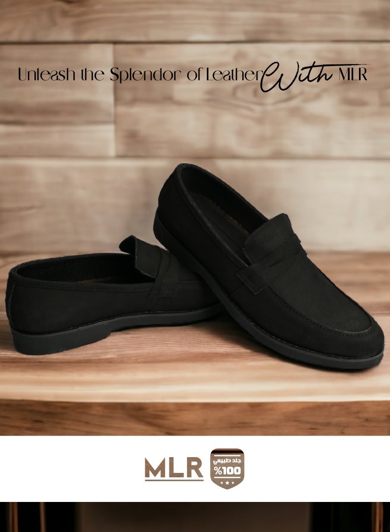 MLR MLR shoes genuine chamoisette leather black color  - Image 4