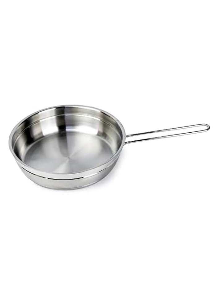 جرين تايجر طقم أواني طهي من الفولاذ المقاوم للصدأ مكون من 9 قطع - كسرولة، مقلاة | شديدة التحمل بمقبض من الفولاذ المقاوم للصدأ | غاز ومواقد طهي مسطحة متوافقة مع الوجبات العائلية - Image 3