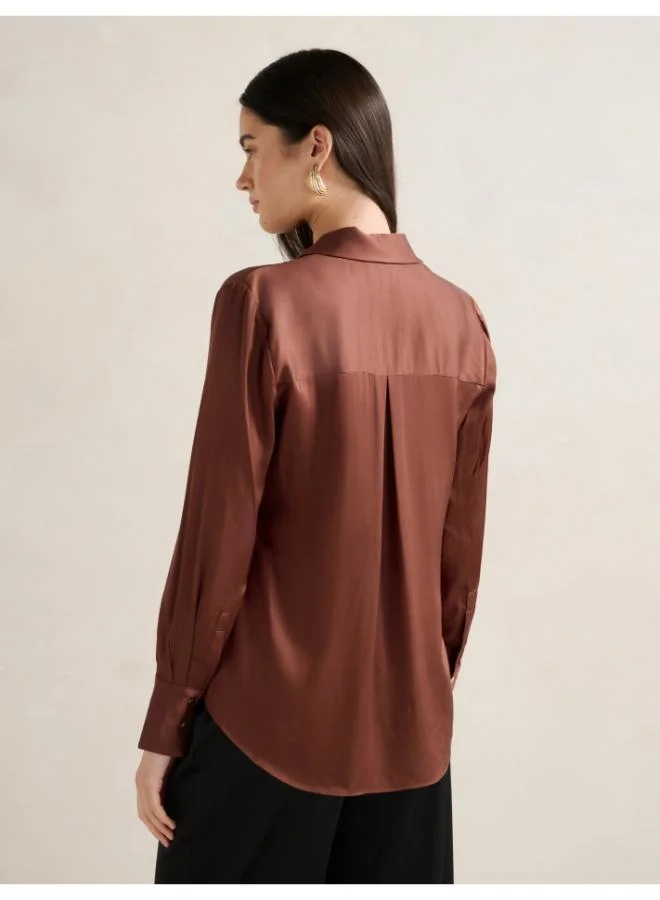 Forever New Coco Satin Shirt