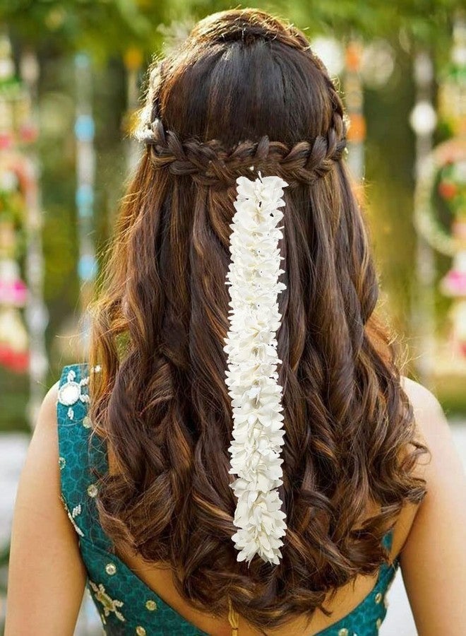 One Top Artificial Flower Gajra Reusable And Long Lasting Shining Look Juda Hair Bun Accessories For Women and Girls (Pack Of2) - Image 3