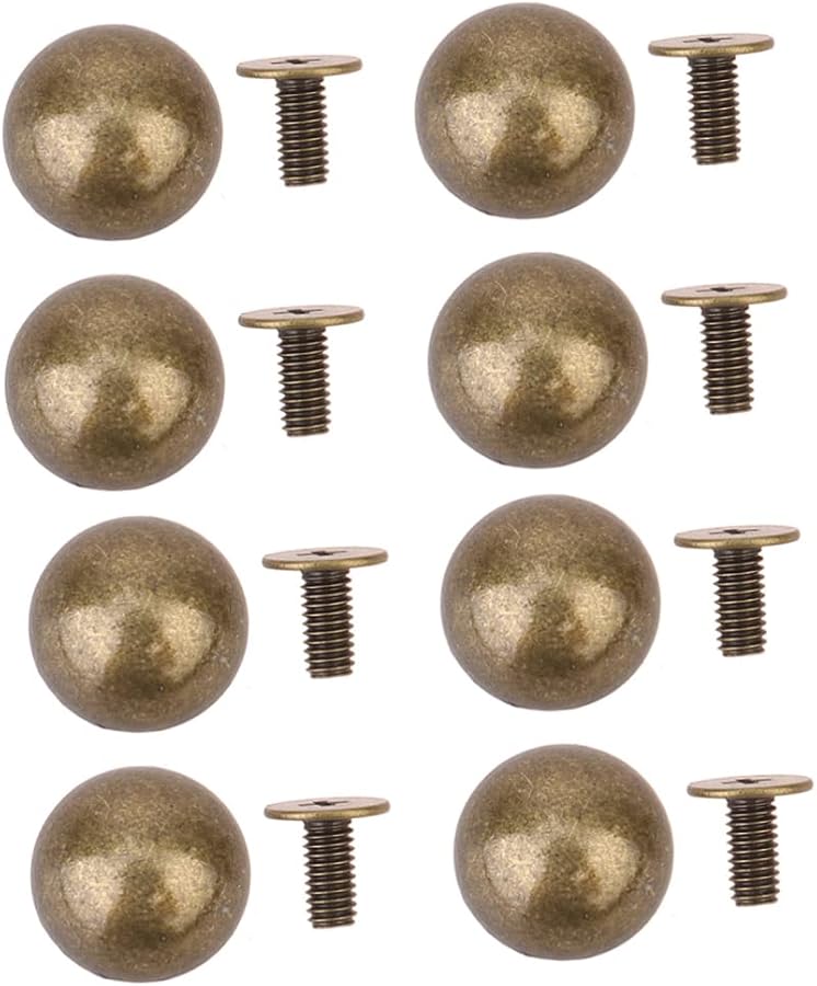 HAPINARY 20pcs Alloy Punk Rivets Screwback Studs DIY Jewelry Mushroom Type - Image 1