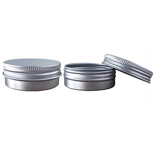 JOYWENG 24 Pack (1 Oz/30ml) Screw Top Round Aluminum Tin Cans, Metal Tin Storage Jar Containers with Screw Cap for Lip Balm, Cosmetic, Candles, Salve, Make Up, Eye Shadow, Powder, Tea - Image 5