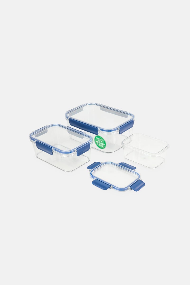 Alta 3 Pieces Airtight Clear Container, Blue - Image 2