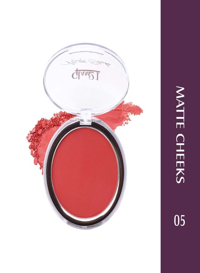Glam 21 Glam21 Matte Cheek Blush | Perfect Pop of Color | Seamless Texture & Perfect Coverage Richly | Pigmented | Ultra Matte | Blendable | Suits all skin tones| 8.7gm |Shade-05 - Image 3