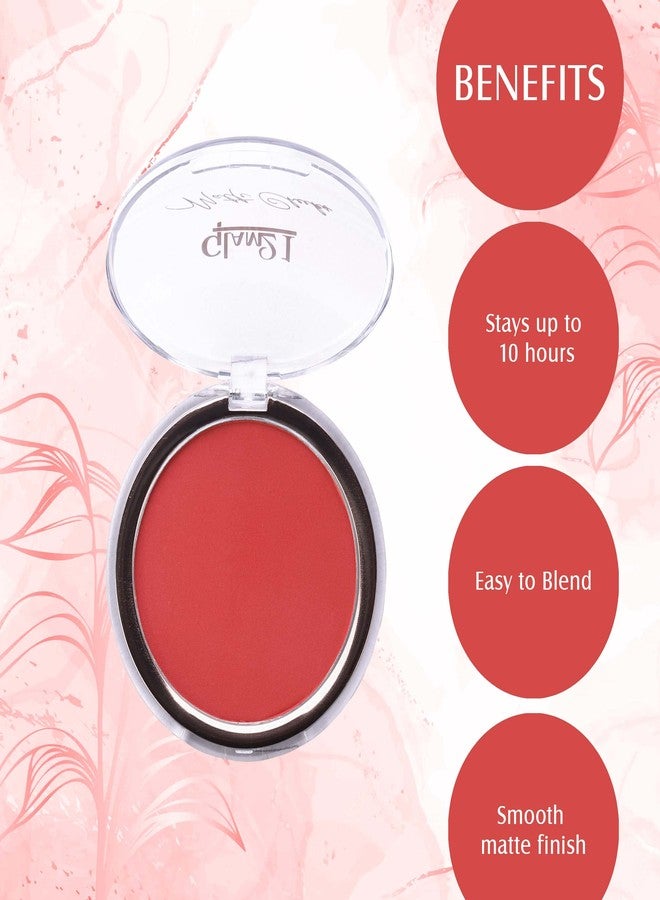 Glam 21 Glam21 Matte Cheek Blush | Perfect Pop of Color | Seamless Texture & Perfect Coverage Richly | Pigmented | Ultra Matte | Blendable | Suits all skin tones| 8.7gm |Shade-05 - Image 4