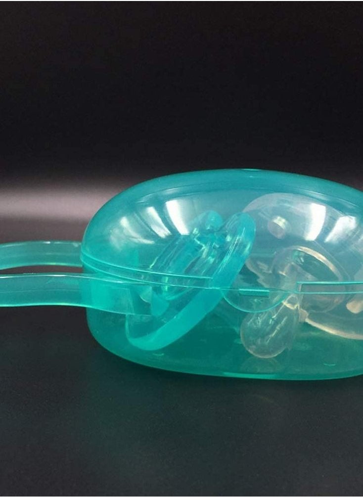 SYOSI - Baby Dummy Case, Baby Travel Soother Box Pacifier Case Pacifier Holder Storage Box Dummy Container Nipple Soother Pod(3 Pcs) - Image 1