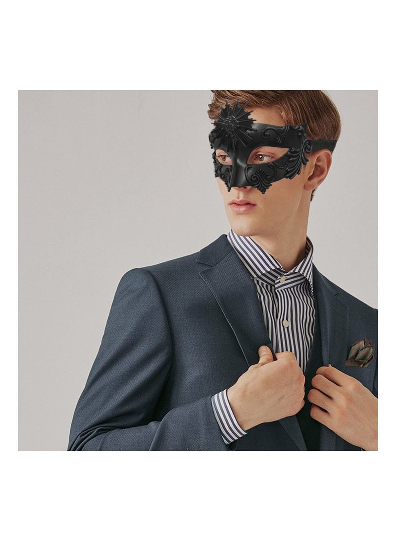 NIBEMINENT Masquerade Mask for Men - Roman Greek Venetian Half Face Mask, Mascarade Ball Mardi Gras and Cosplay Party - Image 2